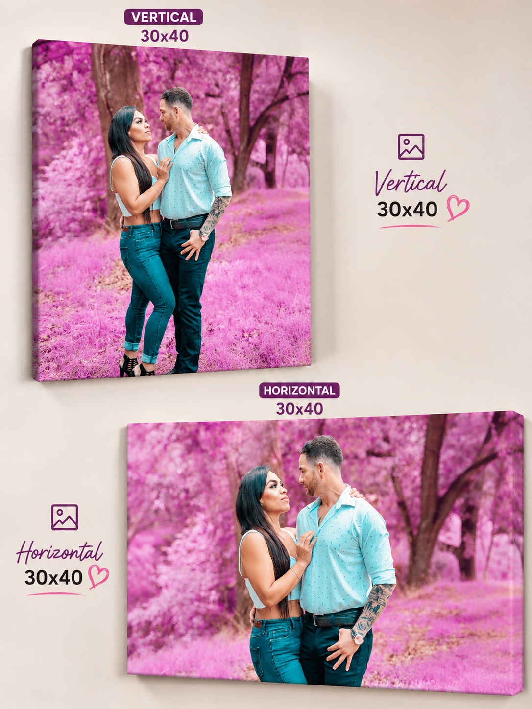 30x40 Cuadro Canvas $150